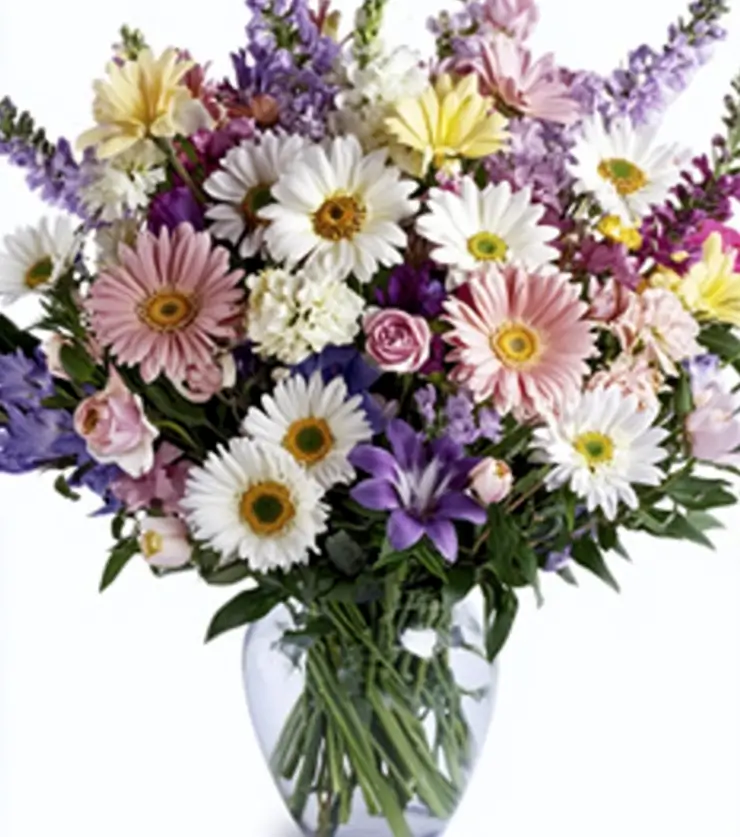 The Irises and Daisies Bouquet