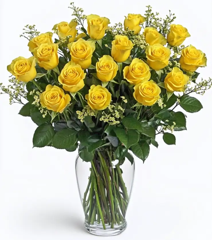 2 Dozen Yellow Roses