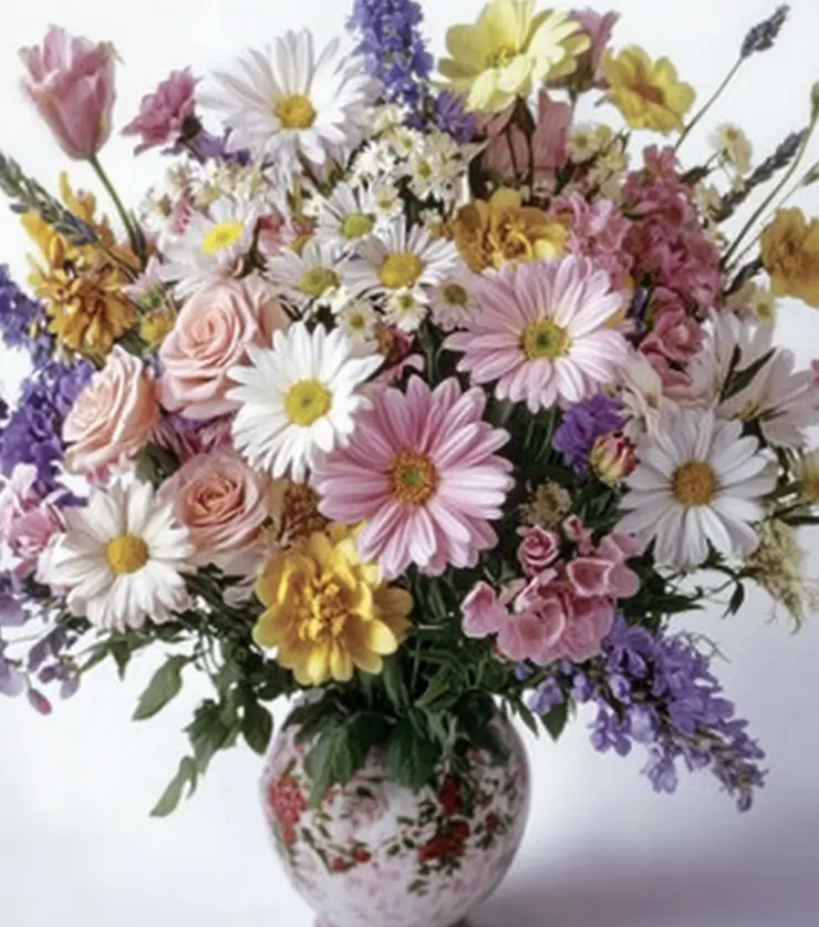 The Irises and Daisies Bouquet