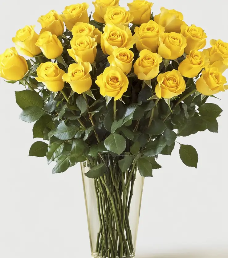 Two Dozen Yellow Roses